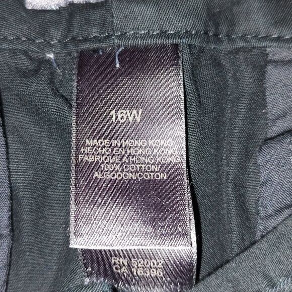 Liz Claiborne Sloane black capris shorts Sz 16W - Picture 4 of 6